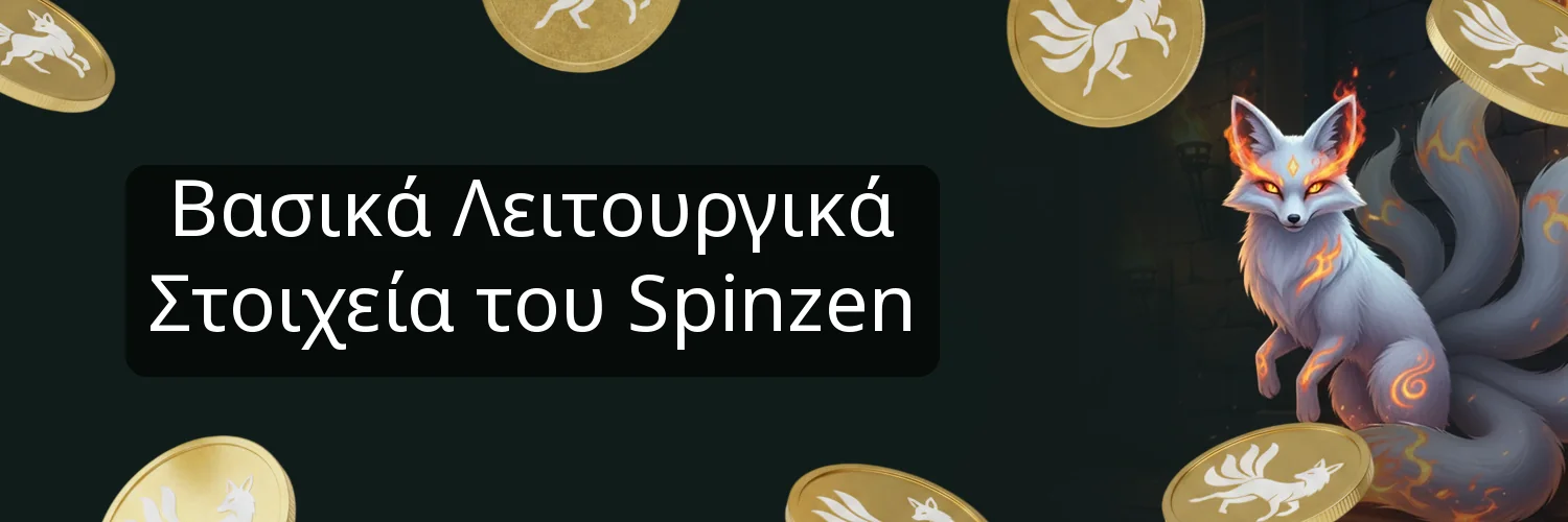 Βασικά Λειτουργικά Στοιχεία του Spinzen Βασικά Λειτουργικά Στοιχεία του Spinzen